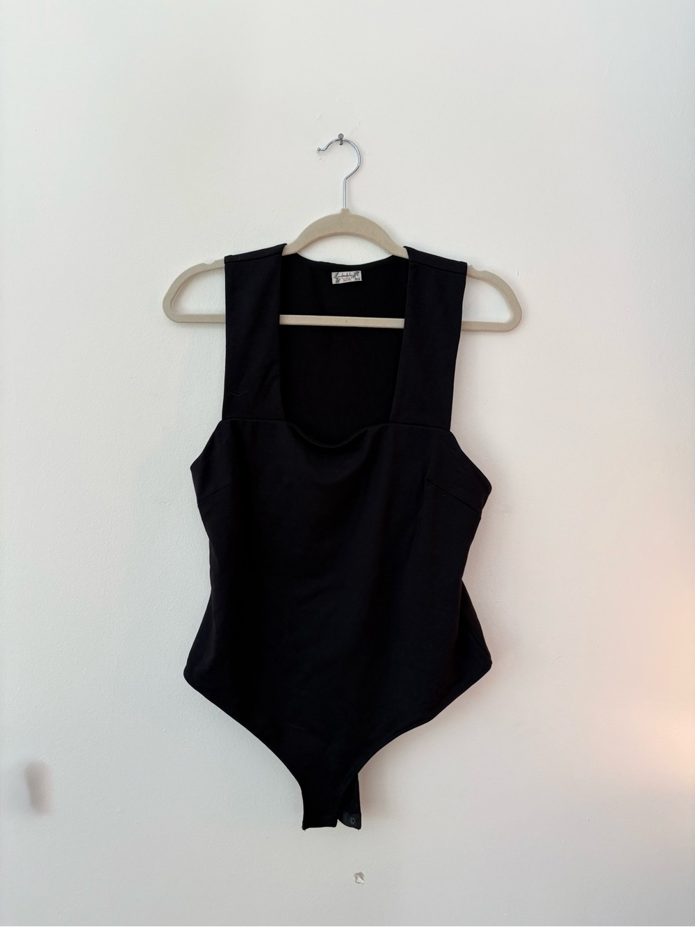 Free People Black Tank Bodysuit